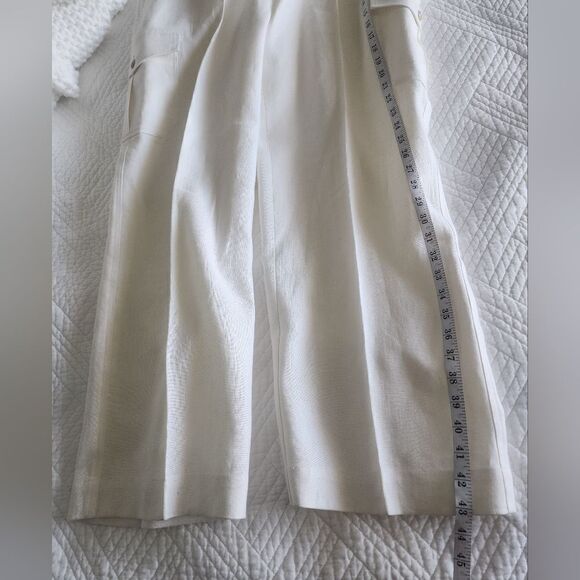 Contigo 100% linen cargo style casual coastal pants - Picture 14 of 14